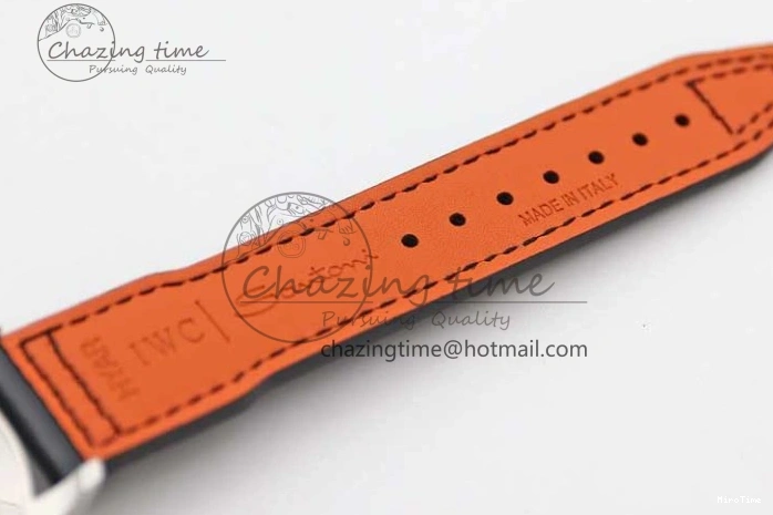 MIROTIME 0421 Vibrant Mark XVIII IW327001 SS M+F 1:1 Best Edition Black Dial on Black Leather Strap A 7055